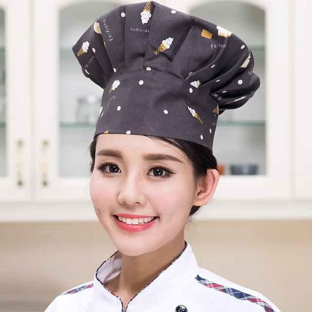 Buy Designed Bakery Pastry Chef Hat Adjustable