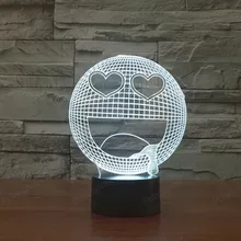 Новинка, подарки в форме q-слюни, 3D ночник для спальни, светодиодный светильник, USB настольные лампы, креативный домашний декор, уникальный