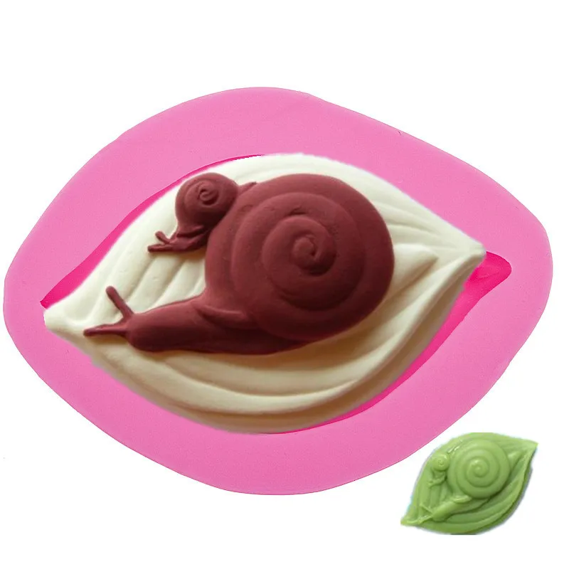 Cake Decorating Tools Snail Sugar Cake Mold Handmade Soap Chocolate Dessert Decoration Diy Kitchen Bakery Pastry Tools Jelly P