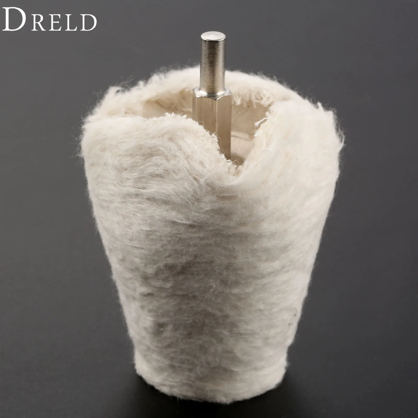 DRELD Dremel Accessories 65mm/2.56" Cone Polishing Pad Cotton Grinding