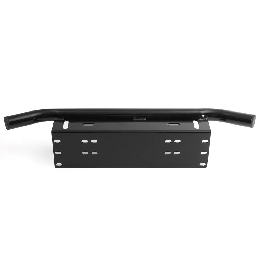 Black-Bull-Bar-Front-Bumper-License-Plate-Mount-Bracket-Holder-Offroad-Light-Bar (2)
