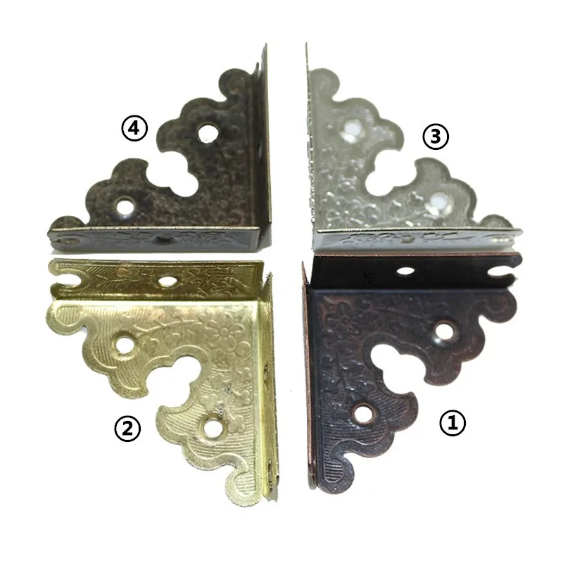 Antique-Iron-Triangle-Corner-Wooden-Box-Corners-Furniture-Protector-Decor-Print-Pattern-Carved-Protectors-35mm-40Pcs (1)