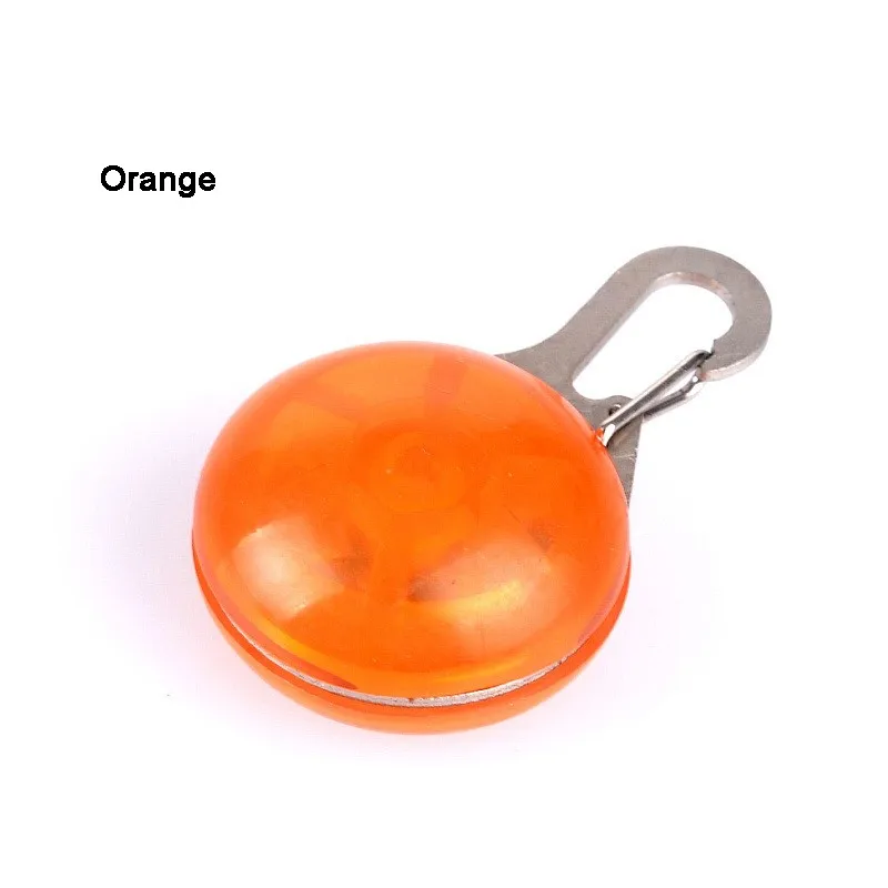 Светодиодный ошейник-фонарик для ночной безопасности для домашних животных, светящийся подвесной ошейник для собак, светящийся Яркий светящийся ошейник без батареи - Цвет: orange