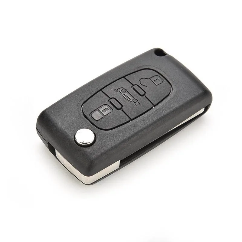 Дистанционный складной дистанционный ключ чехол для PEUGEOT 407 307 308 607 3 кнопки ювелирные изделия CSL2017