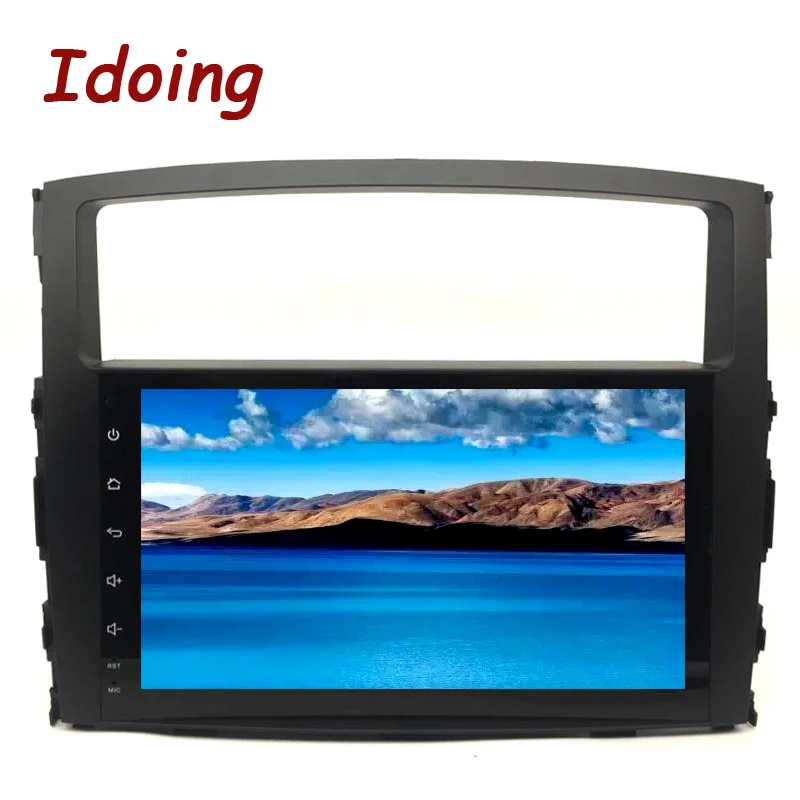Idoing 2Din 9&quot Steering-Wheel Android7.1For MITSUBISHI PAJERO V97 4Core 2G+16G Car DVD Multimedia Video Player GPS Navigation |
