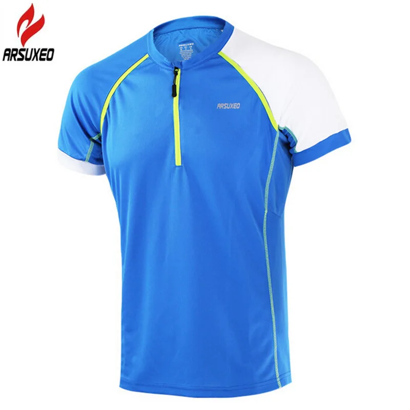 ARSUEXEO Pro Men's Cycling Jersey Short Sleeve Road Mountain Bike