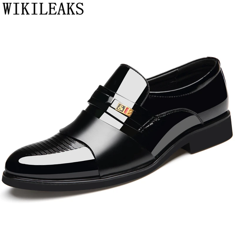 

Formal Leather Shoes For Men Italian Brand Official Shoes Men Classic Elevator Shoes For Men Coiffeur Sepatu Slip On Pria Bona