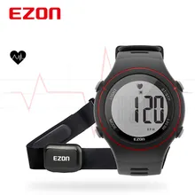 EZON T037 монитор сердечного ритма Унисекс Спортивные Наручные Часы Открытый Бег цифровые часы ручной часы Montre Homme с нагрудным ремешком