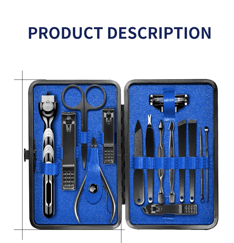 Профессиональная машинка для стрижки ногтей для мужчин, набор для педикюра, набор маникюрных инструментов для бритья, бритва, набор, нож, набор для маникюра BT64