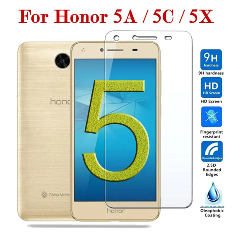 Защитное стекло на Honor 5c для huawei 5x 5a закаленное стекло 5 C X A C5 X5 A5 Honor5c Защитная пленка для экрана телефона на Huawey Hawei