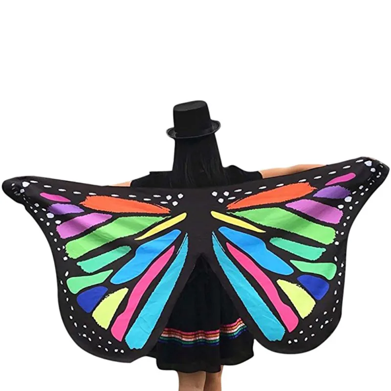 

Hot Special Butterfly Design Wings Printed Pashmina Ladies Women Suit Beach Towel Scarf Soft Fairy Fabric Nymph Pixie Accessory