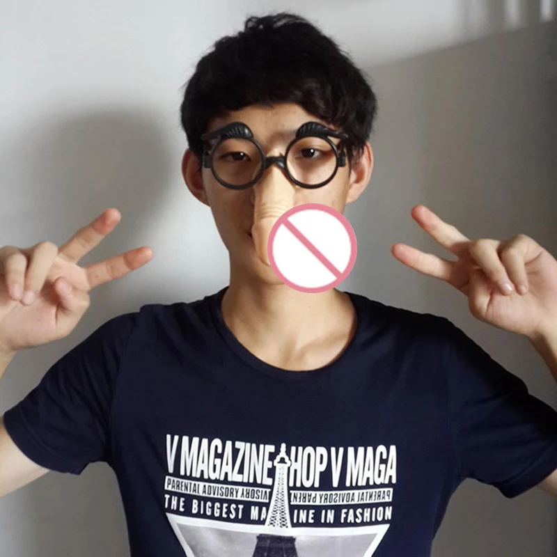 Cosplay&ware Halloween Party Chicken Taste Funny Glasses Single Bird Eyes Toys Movie Theme -Zentai shop online