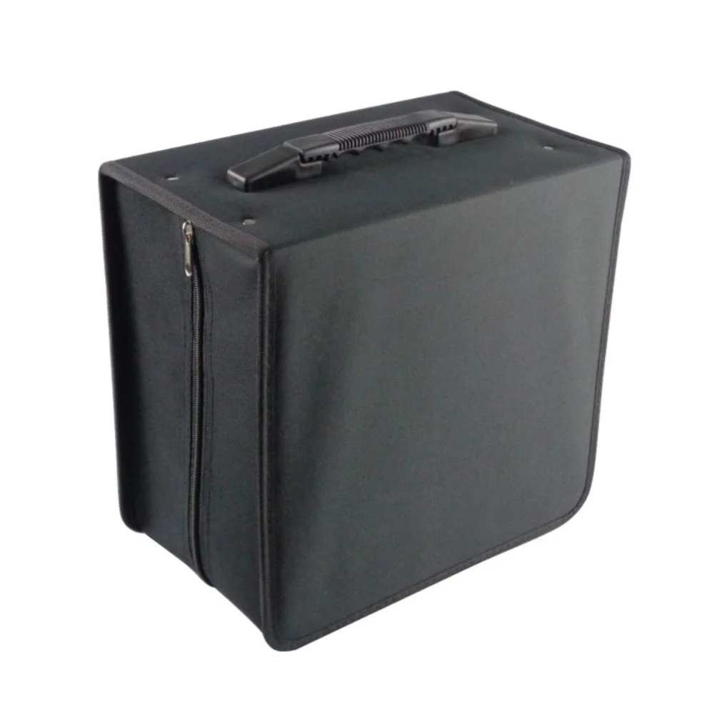 

500 Disc Practical Oxford Cloth CD Box Album Organizer Media Producten Zwart PU Lederen Opbergdoos Container CD DVD Storage Bag