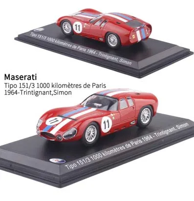 1:43 Масштаб Италия Maseratis гоночный автомобиль литая под давлением модель автомобиля игрушка старинный Спорт мышцы для детей игрушки подарки с коробкой - Цвет: 1