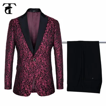 

2020 Suits Jacket Pants Fashion Europe Style Men's Print Suit Party Costume Nightclub Bar Dance Stage Outfit Singer