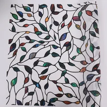 SUNICE домашний декор Антистатическая пленка производство художественного стекла без клея, статическая цепляться, многоразмерная витражная пленка# R030