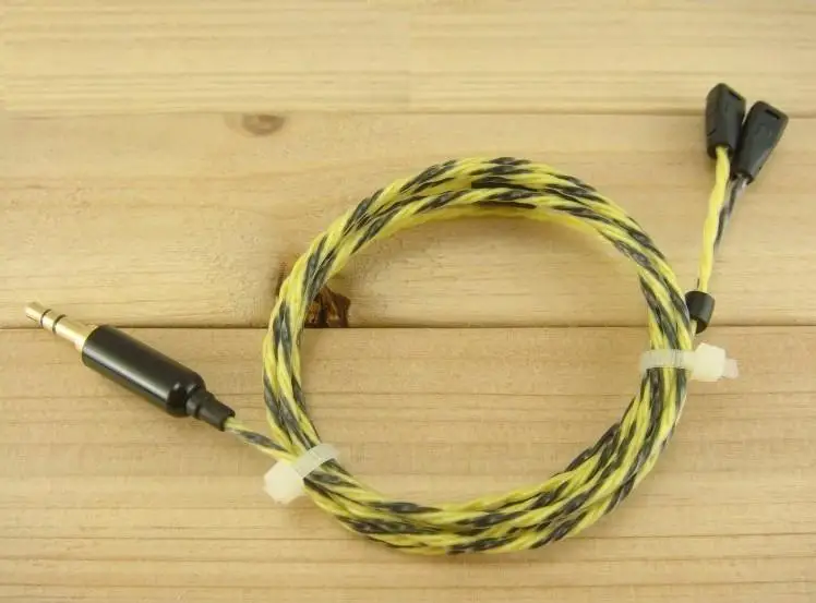 diy earphone wire with pin silver plated wire fever IE80 IE8 ie8i upgrade headphone wire