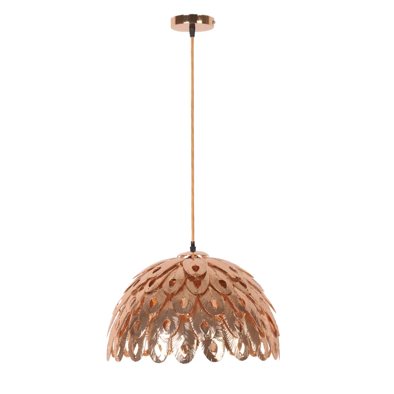 

Nordic Post modern Iron Pendant lights restaurant bar creative Feather model combo bedside simple E27 LED Bulbs lighting fixture