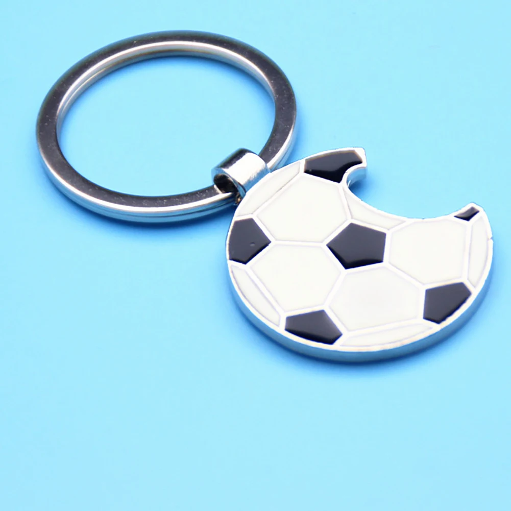 Fashion Bottle Cap Opener 2018 World Cup Football Pendant Keyring Car Key Keychain