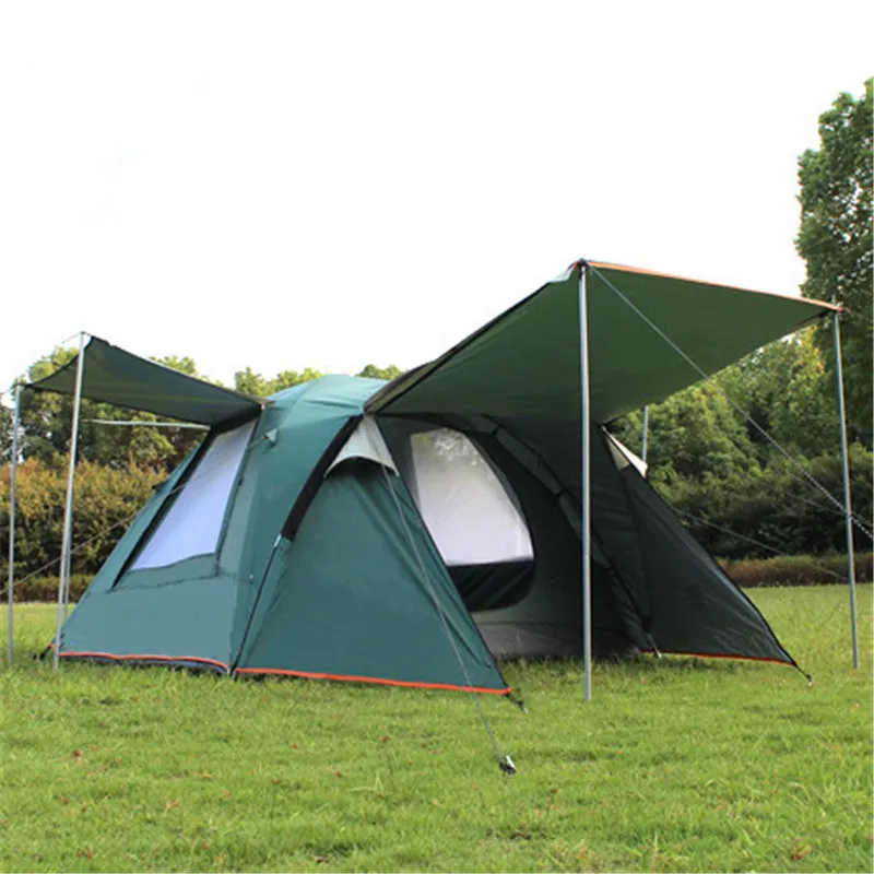 

Camel 3-4 person large family tent camping tent one room two hall sun shelter gazebo beach tent for Advertising/exhibition