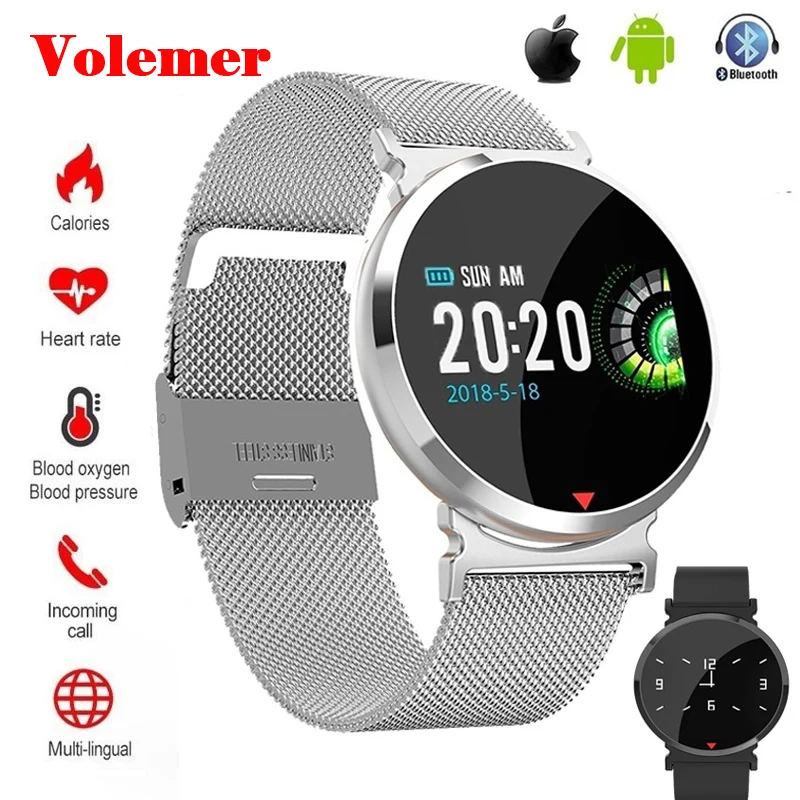 

Volemer Smart Wristband IP67 Waterproof Heart Rate Pedometer Monitor E28 Smart Watch Blood Pressure Smart Band for Android & IOS