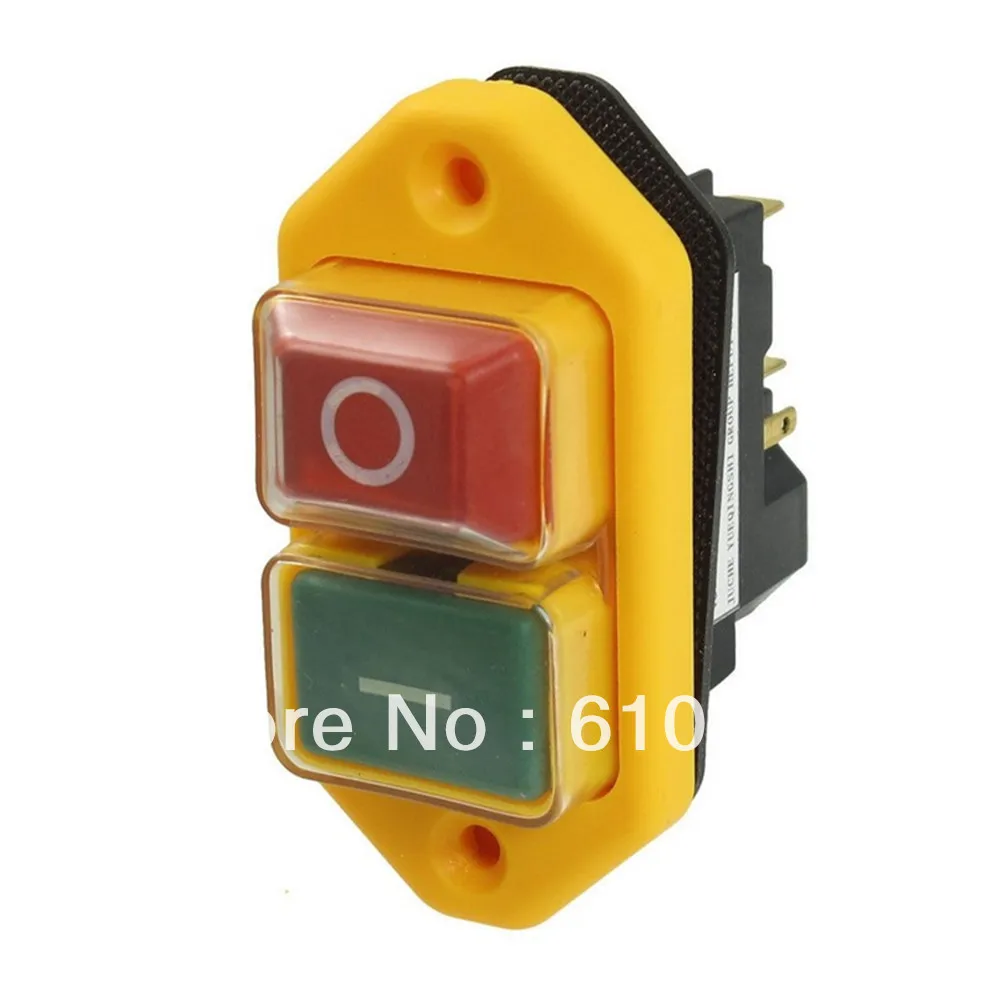 

5-Pin DPST 2-Phase 2-Button Momentary Waterproof Electromagnetic Switch 230VAC JCZ3A