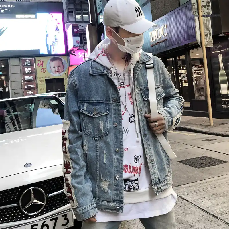 denim jacket male fashion