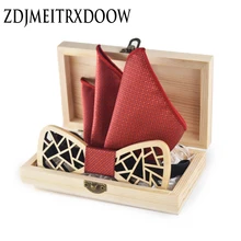 Бабочкой мужские Классические выдалбливают мальчик Мужская мода Бизнес Свадебный галстук-бабочка Мужской платье платок рубашка krawatte legame подарочный набор