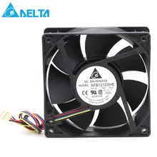 Delta AFB1212SHE 12038 12cm 1.6A 12v 4 fils PWM ventilateur de refroidissement 120*120*38mm 151.85CFM 3700 TR/MIN 53dB-A