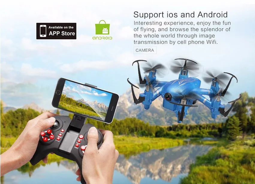 

MINI JJRC H20W Drone With Camera WIFI FPV RC quadcopter Hexacopter LED RTF VS Syma X13 X12S DRON