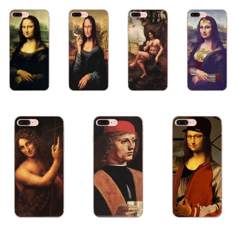 Mona Lisa от Leonardo da Vinci Fashion для Sony Xperia Z Z1 Z2 Z3 Z4 Z5 compact Mini M2 M4 M5 T3 E3 E5 XA XA1 XZ
