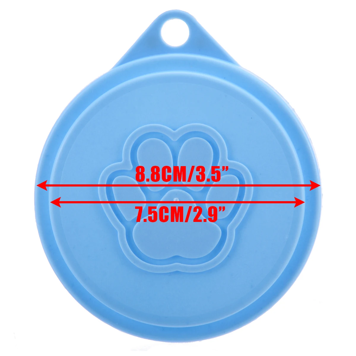 2pcs Reusable Pet Dog Cat Food Storage Can Tin Cover Lid Top Cap 88mm Random Color
