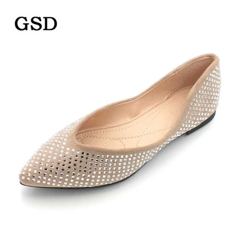 

Women Loafers Plus Size Platform Slip On Crystal Flat Shoes Woman Sewing Casual Fashion Shoe For Female Flock Moccasins Footwear