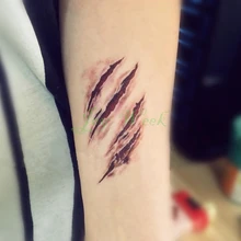 5 шт./лот Водонепроницаемый временные татуировки наклейки 3D надрезанные раны сороконожка Хэллоуин tatto флэш-тату поддельные татуировки для мужчин и женщин 4