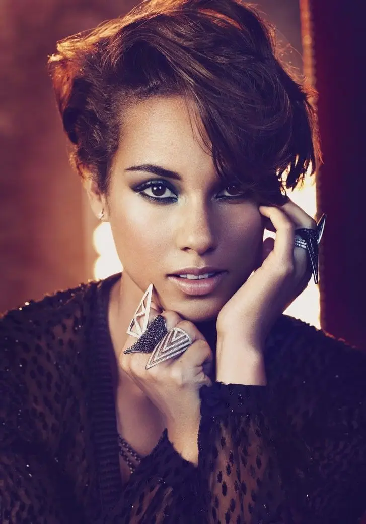 Домашний декор Alicia Keys Music Star 1-Шелковый художественный плакат настенная наклейка