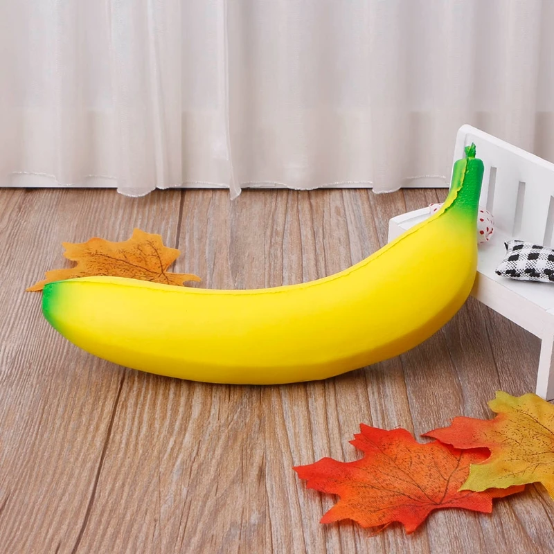 

18CM Simulation Banana Squishy Toy Slow Rising Squeeze Stress Decompression Doll