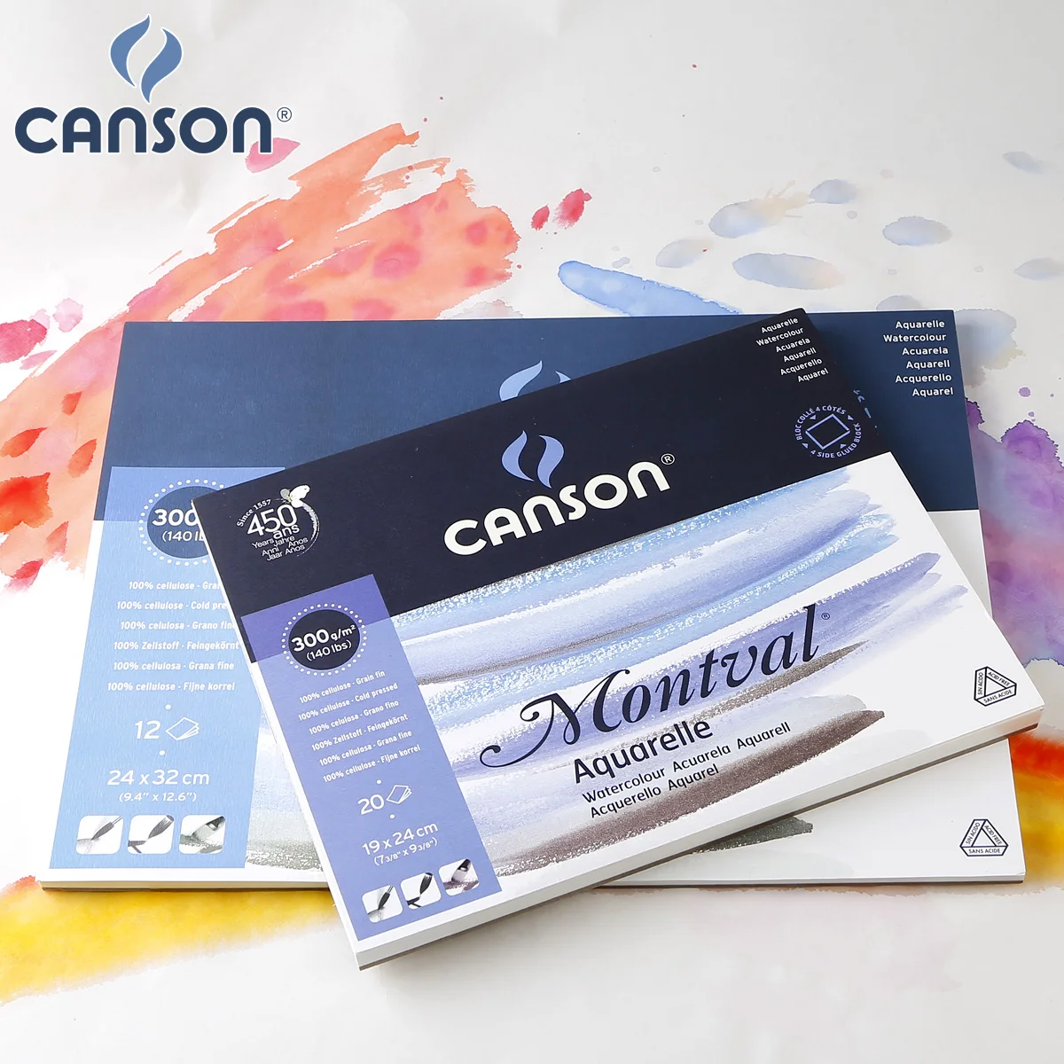 Canson 32K/8K 185g/m2 Aquarelle Painting Watercolor Paper 12Sheets Hand Painted Paint Drawing Sketchbook Art Supplies