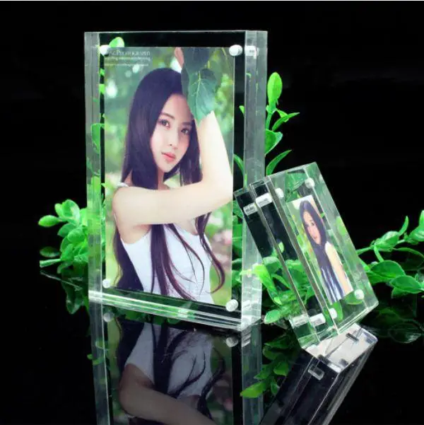 

creative acrylic crystal price tag/ table card / station sign / information shelf /photo frame 178*127mm