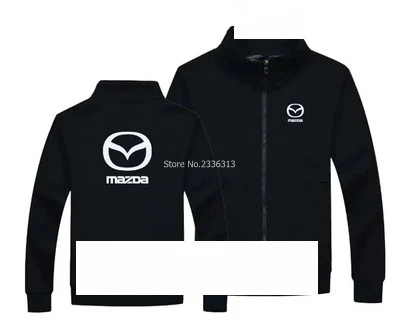 

Winter autumn for male solid zipper collar Mazda sweatshirt plus velvet jacket work clothescar 4S shop after sale customer coat