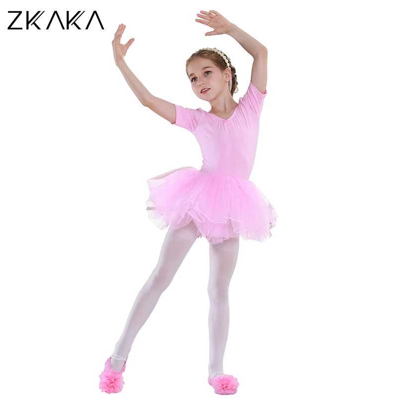 ZKAKA/балетная юбка-пачка для девочек - Цвет: Pink