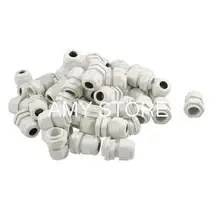 Белый Пластик PG11 IP67 5 мм-10 мм Водонепроницаемые кабельный сальник для герметизации провода соединителя