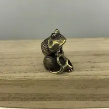 EDC инструменты латунные ножи бусины латунь лягушка Череп Бусы на шнурок Паракорд нож инструмент кулон#92