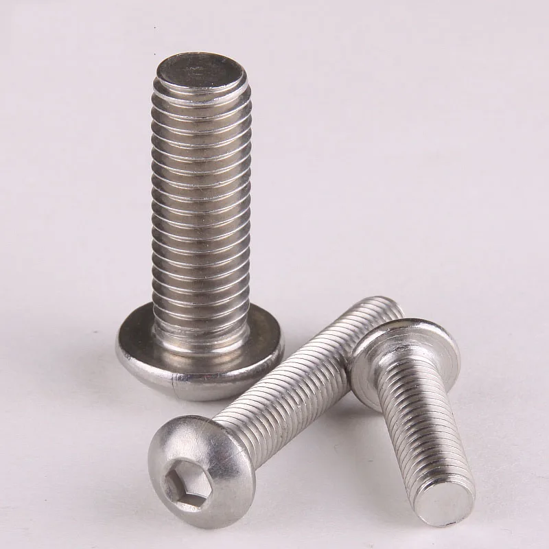 5PCS 304 Stainless Steel Pan Head Round Head M5 * 35mmin Bolts from