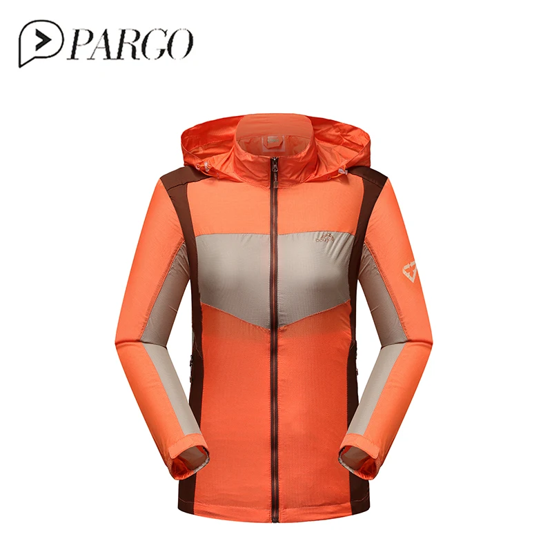

PARGO Windbreaker Jacket Waterpoof Ultra Light Women Running Coat Outdoor Clothing Anti-Uv UPF 40 Sun Protection Run Raincoat