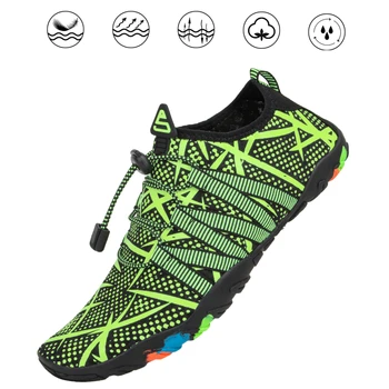 

Summer Water Shoes Men Breathable Aqua Shoes Beach Sandals Sport Slippers Upstream Shoes Women Diving Socks Tenis Masculino