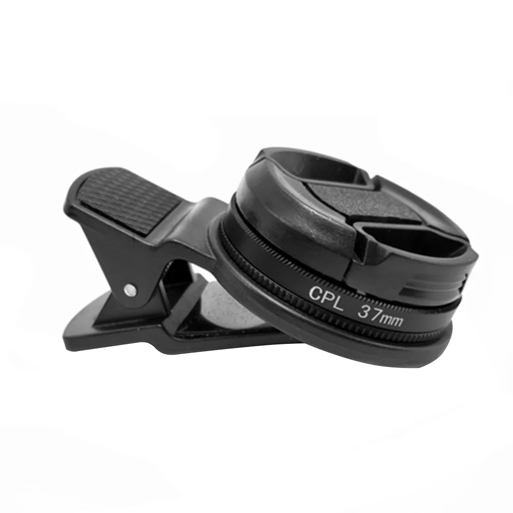 

37MM Circular Polarizer Camera CPL Filter Universal Durable Professional With Clip Phone Lens Portable Black Accessories