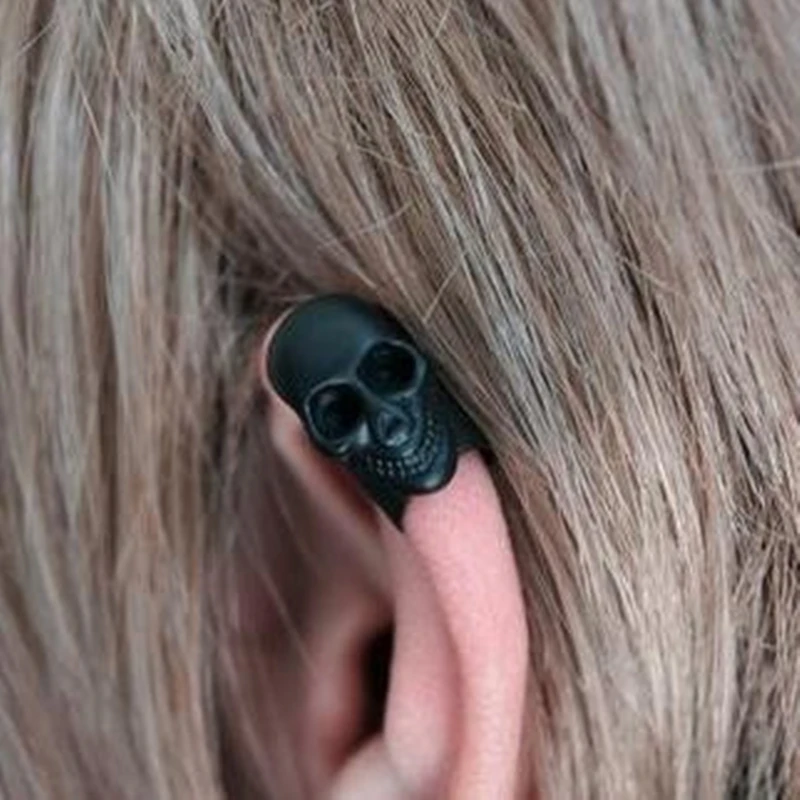 Новые стильные серьги в стиле панк|skull earrings|earrings freebones earrings |