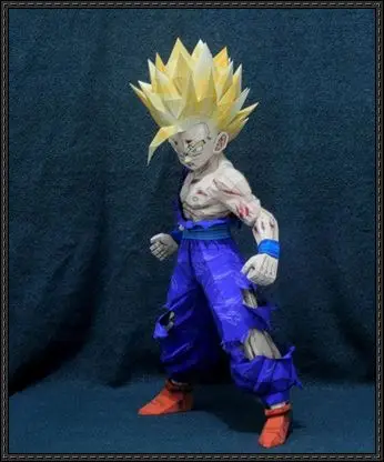 Дракон жемчуг Saiyan Sunfan боевой урон 80cm3d бумажная заготовка DIY