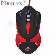 Mosunx advanced Hot 6D светодиодный оптический USB проводной 3200 dpi Pro игровая мышь для портативных ПК игры горячие продажи планшетов 1 шт