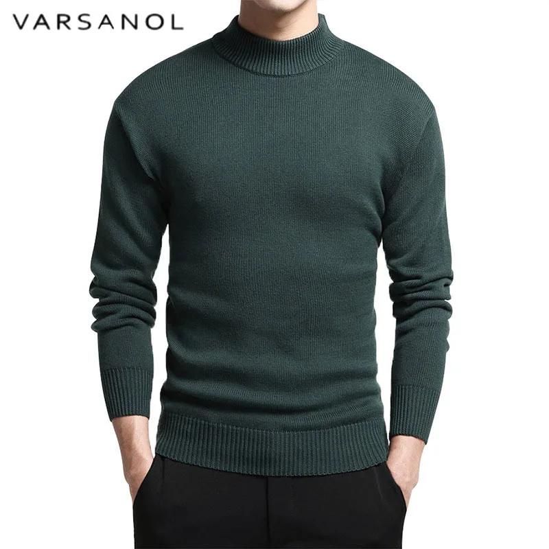 

Varsanol Cotton Sweater Men's O-Neck Outwear Sweater Men Long Sleeve Pullovers Tops Loose Striped Fit Knitting Clothing Newest